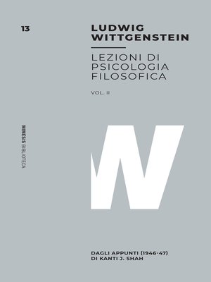 cover image of Lezioni di psicologia filosofica Volume II